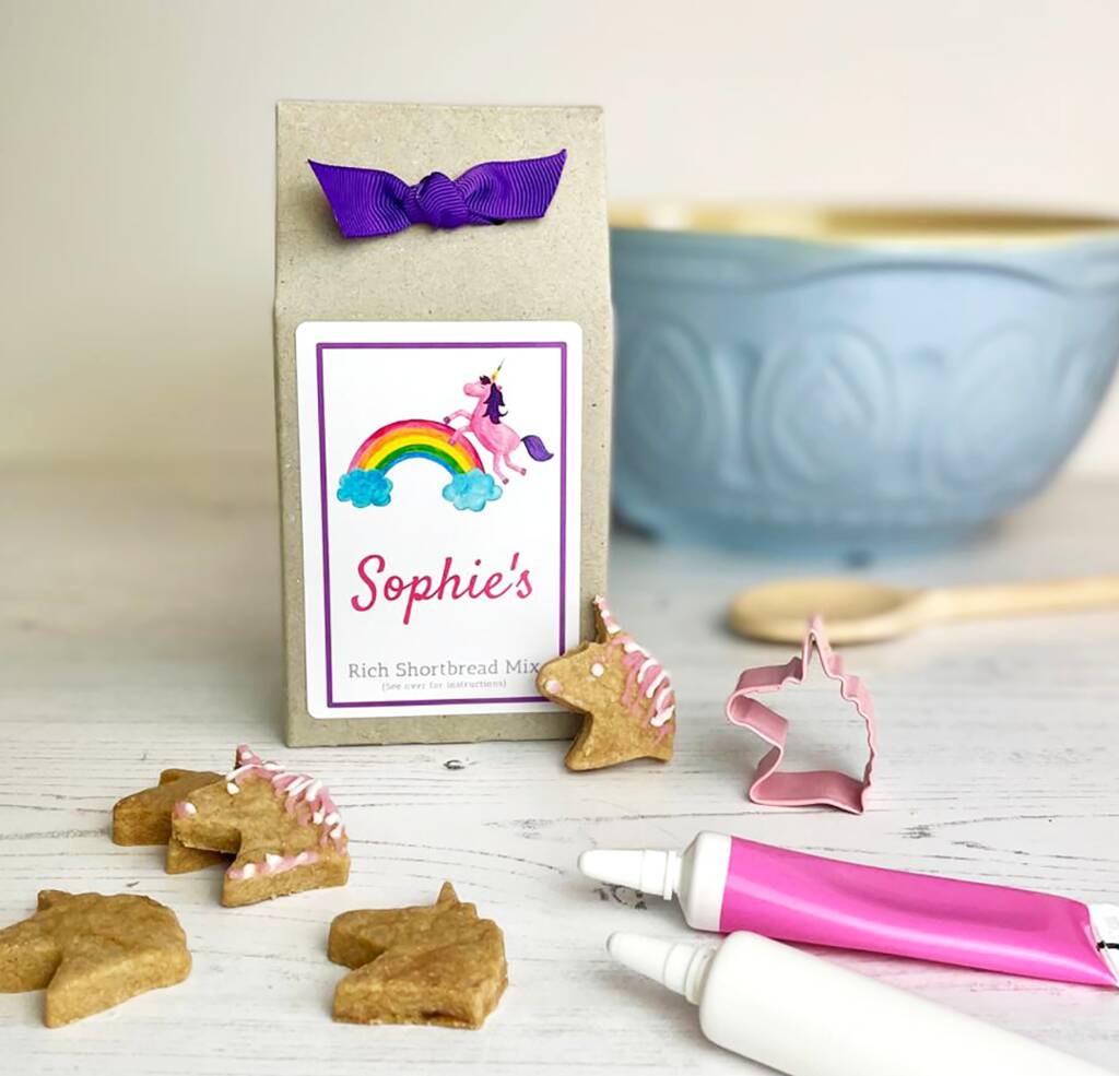 Personalised Unicorn Biscuit Baking Gift Box, 1 of 3