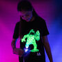 Kids Slime Monster Interactive Glow T Shirt, thumbnail 1 of 6