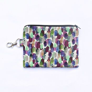 Brush Strokes Silk Zipped Pouch Bag, 7 of 7