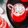 Personalised Christmas Wreath Design Drink Toppers, thumbnail 1 of 4