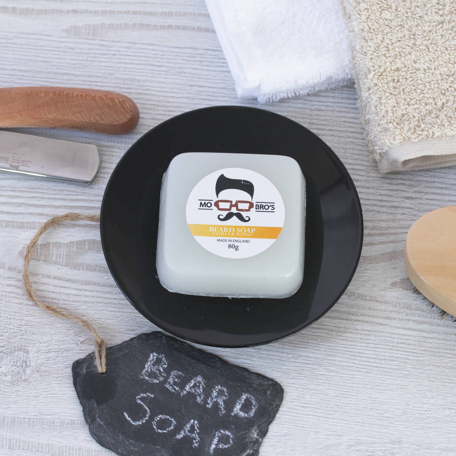 beard soap for cleaning and softening 80g by mo bro's premium beard