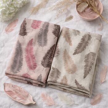 Soft Feather Print Scarf, 2 of 5