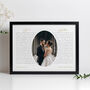 Personalised His And Hers Wedding Vows Photo Print, thumbnail 1 of 7