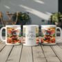 Personalised Autumn Mouse Playing In Leaves Gift Mug, thumbnail 2 of 2