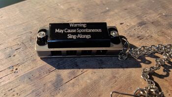 Personalised Mini Harmonica Necklace Or Keychain Gift, 9 of 11