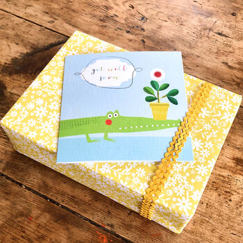 Get Well Soon Crocodile Card, 5 of 5