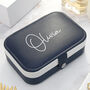 Personalised Midnight Blue Jewellery Case, thumbnail 1 of 6