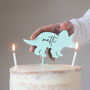Personalised Dinosaur Birthday Cake Topper, thumbnail 1 of 5
