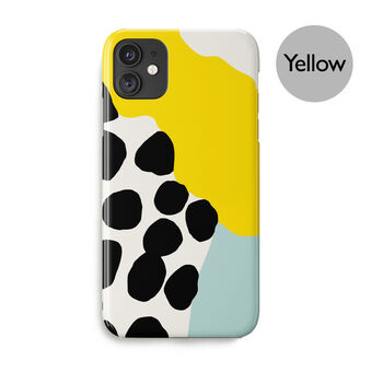 Wavy Shapes Big Polka Dots Phone Case, More Colours, 4 of 5
