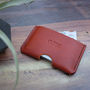 Personalised Slim Leather Card Holder, thumbnail 2 of 6