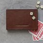 Leather Playing Cards And Dice Storage Box, thumbnail 3 of 3