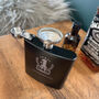 Personalised No.One Dad Engraved Black Metal Hip Flask 6oz, thumbnail 3 of 7