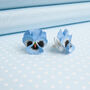 Pansy Stud Or Clip On Earrings In A Choice Of Colours, thumbnail 4 of 5