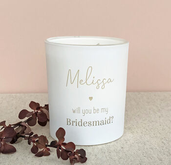 Personalised Bridesmaid Proposal Scented Candle, 2 of 5