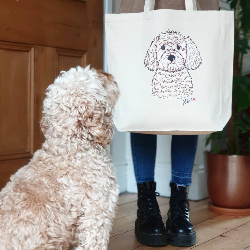 Personalised Dog Lover Tote Shopper Bag By Syd Co