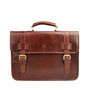 Mens Leather Backpack Briefcase. 'The Micheli', thumbnail 5 of 12