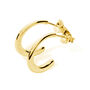 Mini Drop Hoops In Gold Plated, thumbnail 1 of 4