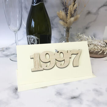 Personalised 1998 25th Anniversary Year Card, 3 of 8