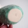 A Handmade Ceramic Turquoise And Pink Vase, thumbnail 7 of 7