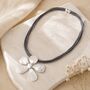 Daisy Statement Magnetic Bib Necklace, thumbnail 2 of 5