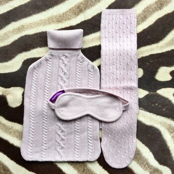 Cashmere Hot Water Bottle Cover, 2 of 2