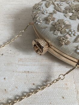 Gold Oval Handcrafted Clutch Bag, 10 of 10