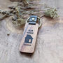 Personalised Wooden Keyring New Home Custom Gift, thumbnail 1 of 4