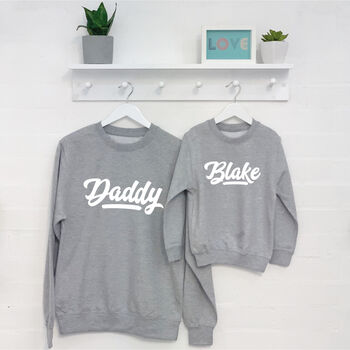 Retro Parent And Child Matching Sweatshirts, 3 of 5