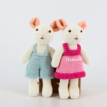 Personalised Hand Knitted Mouse, 2 of 2