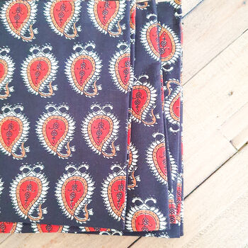 Set Of Two Placemats, Block Printed Handmade In India, 7 of 11