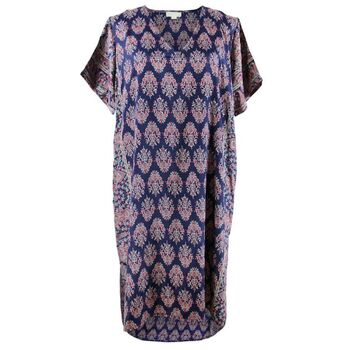 Navy Floral Paisley Print Long Shirt, 3 of 4