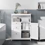 Bathroom Storage Cabinet Freestanding Cloud White, thumbnail 1 of 7