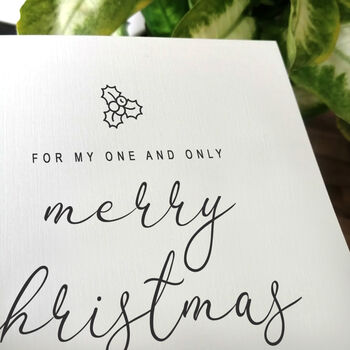 Romantic Christmas Card For Wife Or Husband, 2 of 4