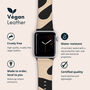 Contours Vegan Leather Apple Watch Band, thumbnail 2 of 7