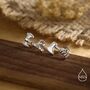Sterling Silver Mismatched Viking Axe Stud Earrings, thumbnail 2 of 12