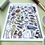 River Wildlife Of Britain Watercolour Postcard, thumbnail 10 of 10