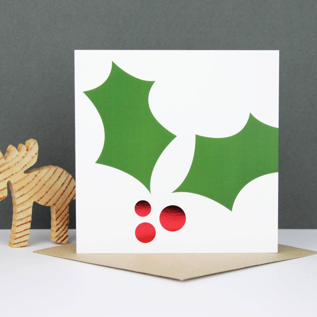 Pack Of Three Foil Christmas Cards By Purple Tree Designs | notonthehighstreet.com