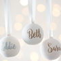 Personalised Ceramic Glitter Bauble, thumbnail 3 of 5