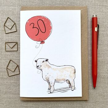 Personalised Sheep Birthday Card, 2 of 4