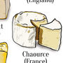 Cheese Of The World Print, Cheese Lover Art Poster, thumbnail 10 of 12