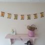 Fabric Flower Seed Packet Decorative Bunting, thumbnail 1 of 8