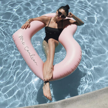 Personalised Pink Heart Pool Float, 7 of 8