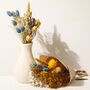 Yellow And Blue Dried Flower Posy, thumbnail 3 of 8