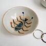 Mini Porcelain Teal Beetle Dish, thumbnail 1 of 5