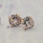 Tiny Gold Plated Stud Earrings 3mm, thumbnail 2 of 2