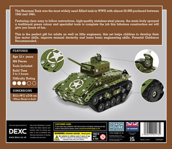 Make Your Own Sherman Tank Metal Construction Set, 7 of 7