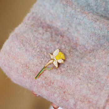 Enamelled Birth Flower Brooch In A Gift Box, 2 of 12