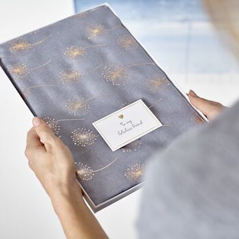 Personalised Metallic Dandelion Cotton Scarf, 4 of 7