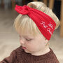 First Christmas Personalised Baby Headband, thumbnail 1 of 2