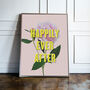 'Happily Ever After' Colourful Art Print, thumbnail 1 of 3